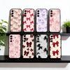 Bowknot Phone Case Black Silicone Soft For Samsung Galaxy A73,A72,A71,A70,A53,A52,A51