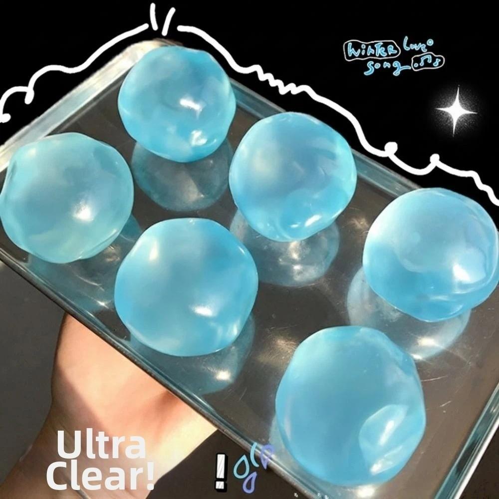 Stress Relief Coconut Oil Stress Ball Shapeable Decompression Pinch Toy  For Kids Adults