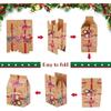 Wholesale Christmas Gift Boxes Kraft Paper Small Wrapping Bag Santa Claus Candy Packaging Box New Year Party Xmas Tree Decors