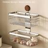 Stainless Steel Kitchen Wall Hanging Rack Walnut Hanging Onion Storage Box  Fruit