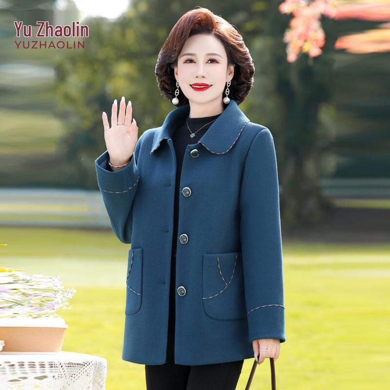 YUZHAOLIN Women s Mid-Length Wool Blend Overcoat 2XL
