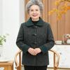 Elderly Women's Spring Floral Loose Long-Sleeve Blouse