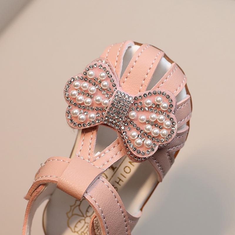 Infant Sandals, Toddler Princess Shoes 0-1-2 Years Old, Walking Shoes for Baby Girls Summer.