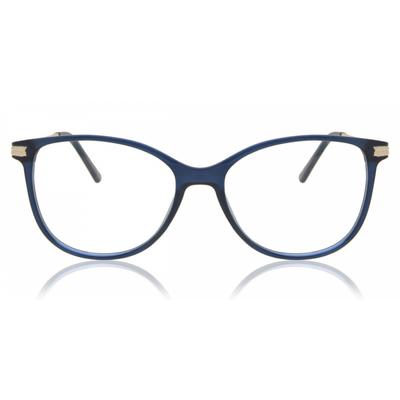 Full Rim CaT Eye FrosTed Dark Blue Tine T 0437 004 Fashion Women Eyeglasses