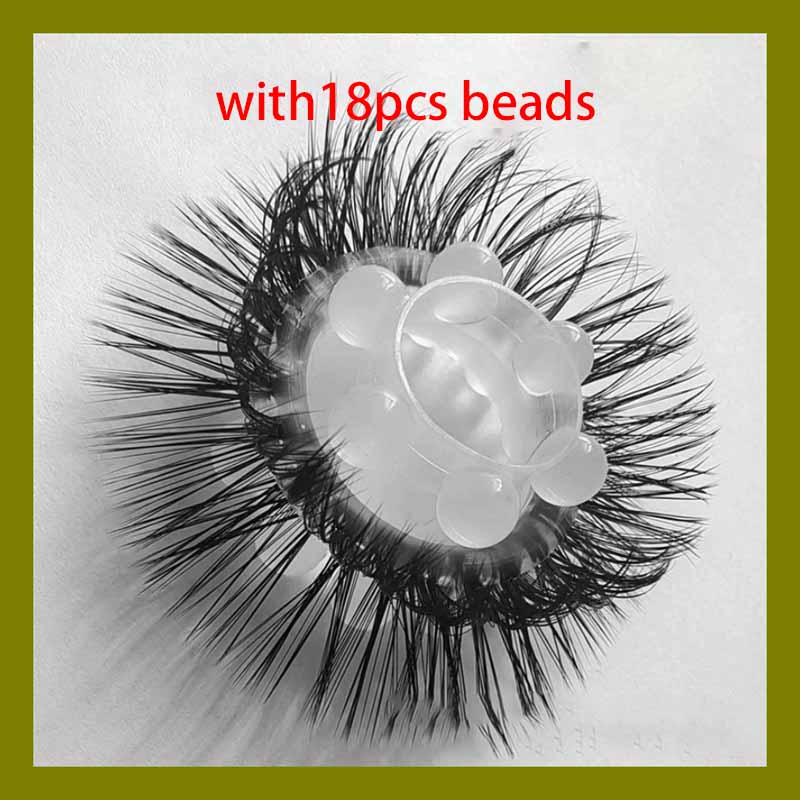 Silicone Beaded Cock Ring with Faux Fur Fringed Textured Delay Ring for Men Adult Sex Toys Couples Penis Ring