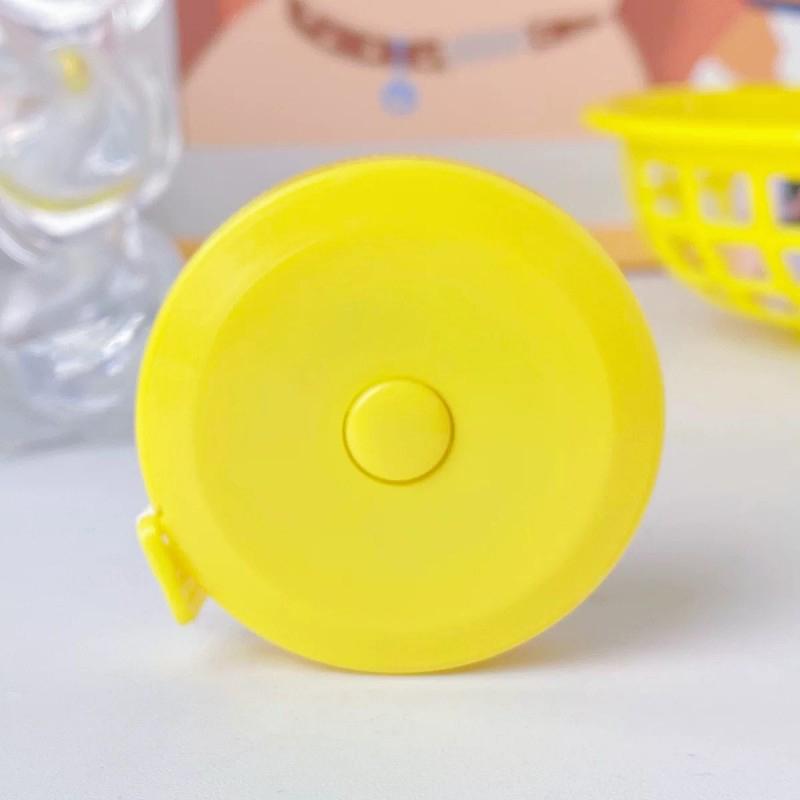 Mini Round Three Circumference Measuring Ruler Self Retracting Tape Measure Double Scale Body Sewing Flexible Measurement Ruler