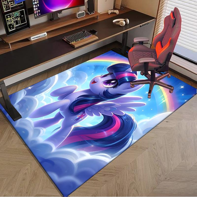 Twilight Sparkle's unicorn Carpet, Chair Rug,Rug for Office Bedroom living rooms, Doormat decor Fan Gift Christmas Gift