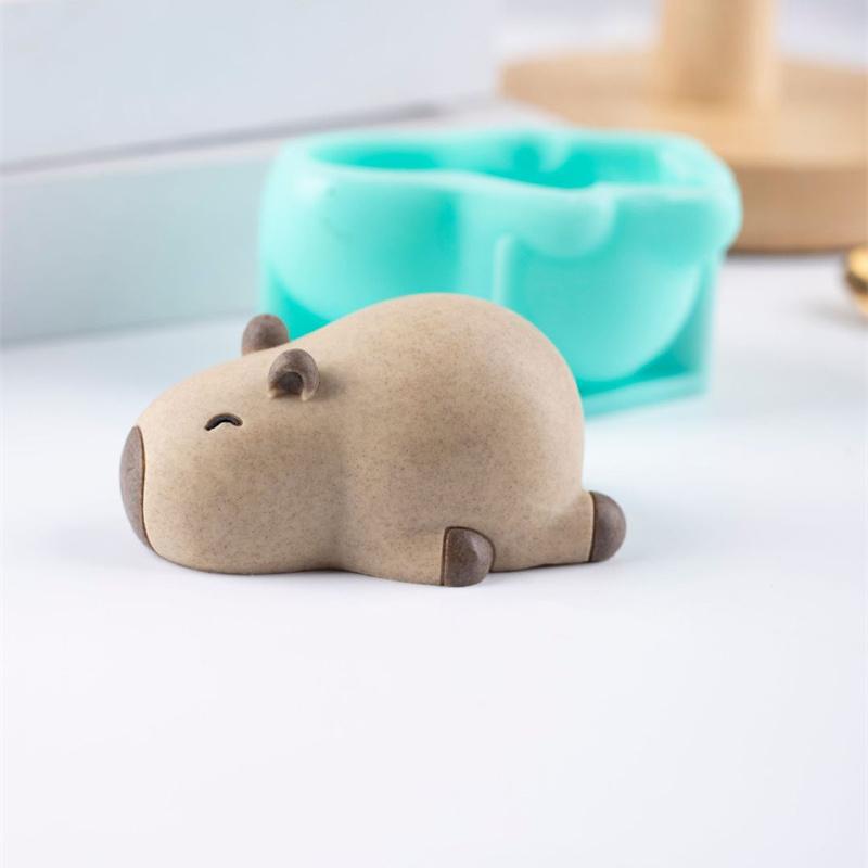 2026 New Cute Capybara Milk Jelly Silicone Mold Pudding Capybara Pudding Silicone Mould Home Baking Accessories
