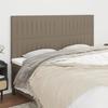 VidaXL Headboards 4 Pcs Taupe 100x5x78-88 Cm Fabric 3116596