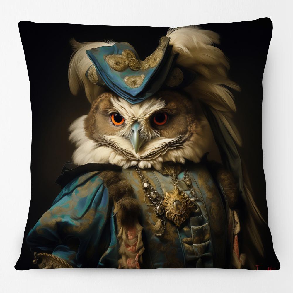 European Retro Vintage Royal Animals Portraits Leopard Panther Dog Cat Cushion Covers Sofa Pillowcase