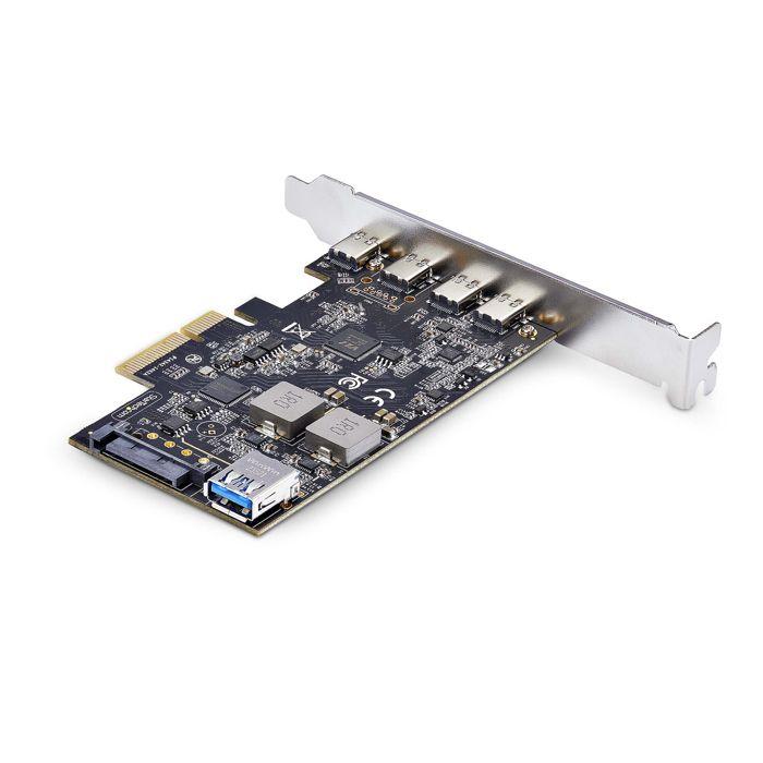 PCIe USB Card - STARTECH.COM - 5 Ports - 4x USB-C 10Gbps - 1x Internal USB-A - Black