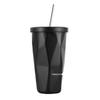 Gradient Double-Layer Insulated Straw Water Cup with Large Capacity