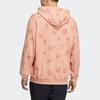 adidas Cartoon Graphic Kangaroo Pocket Pullover Hoodie for Men, Red and Pink