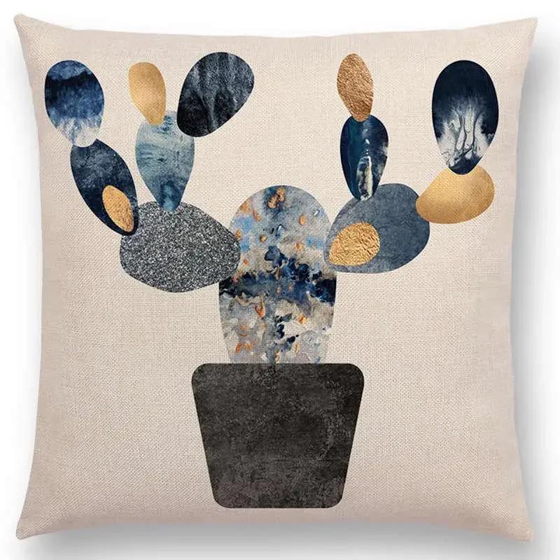 Latest Lovely Happy Cactus Pretty Pineapple Colourful Ice Cream Precious Agate Prints Car Cushion Cover Sofa Throw Pillow Case
