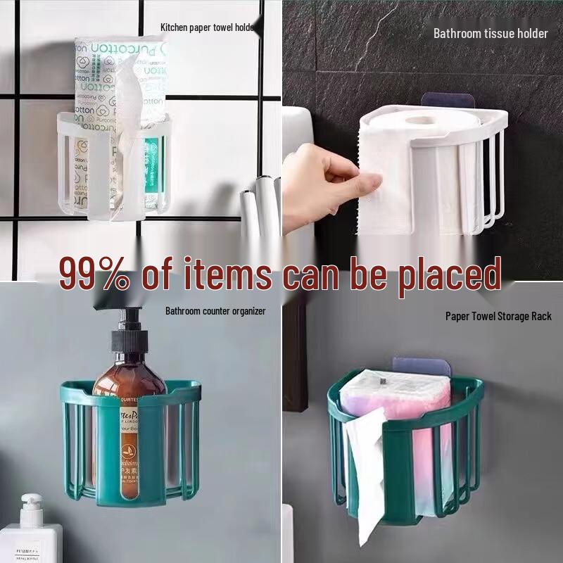 LIEI No-Drill Multifunctional Toilet Paper Holder
