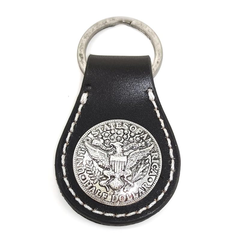 

[H.N.Z] men s key ring cowhide concho native key ring black rclk-002a