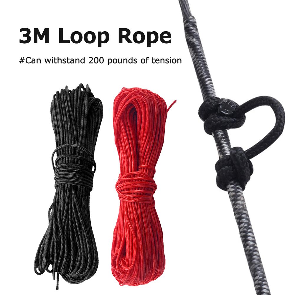 3m Compound Bow String Release Rope Practical Bowstring Serving Thread D Ring Rope Wear-resistant Archery Hunting Equipment