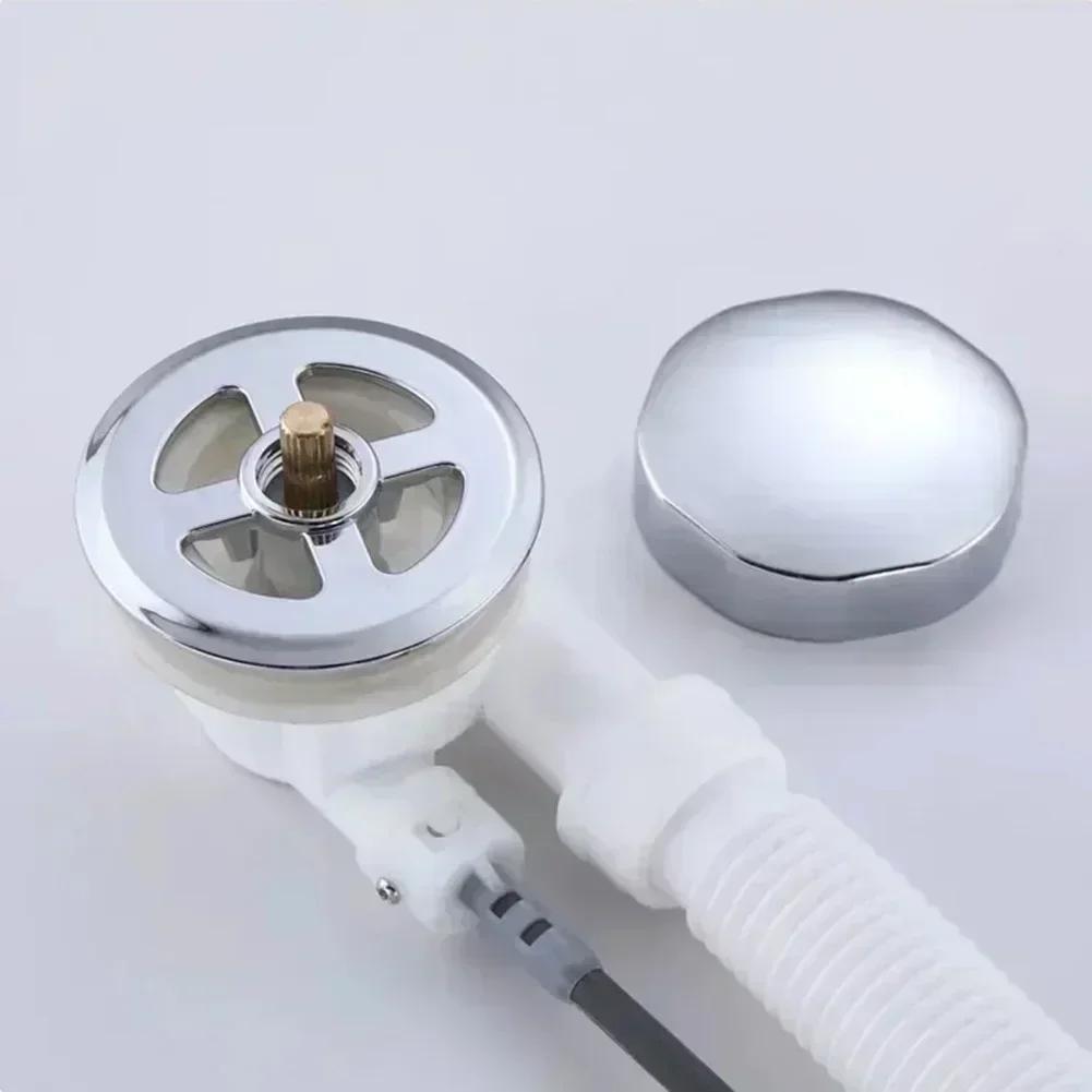 Pro vanu Mosazný ovládací knoflík vany Elegantní chromový knoflík do koupelny Ovládací knoflík vany Snadná instalace Bezproblémové ovládání