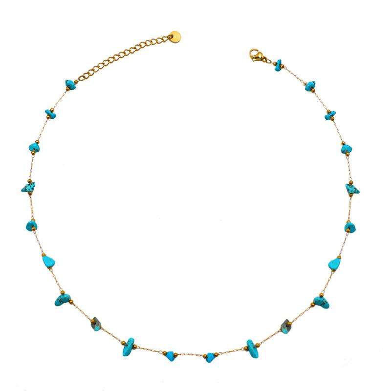 Premium Sense Niche Design Simple Color Natural Handmade Beaded Popular Necklace Women'S Jewelry