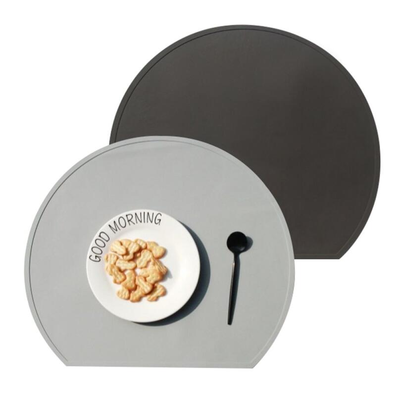 1 x Modern Silicone Table Mat (choose one color) gray