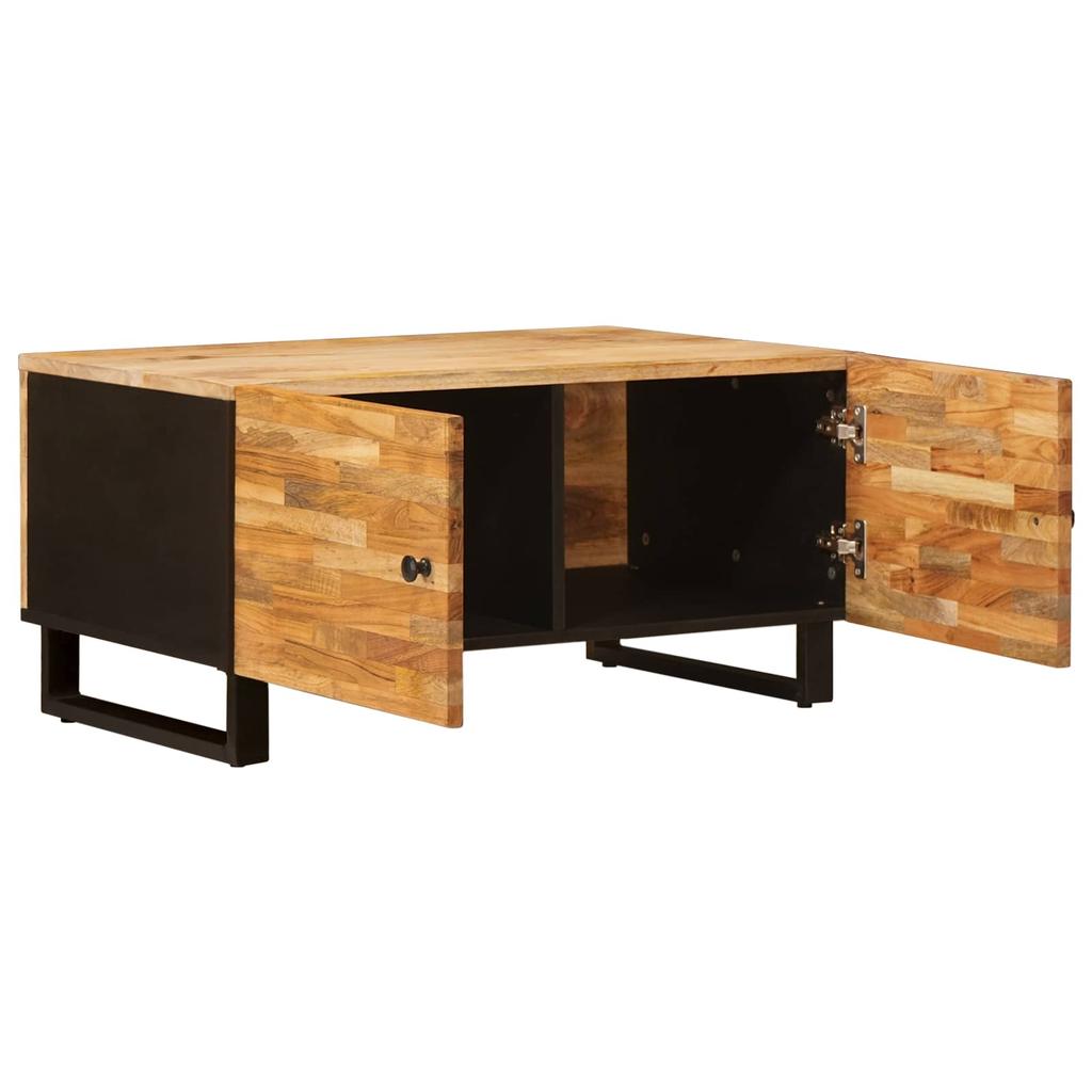 Coffee Table Brown 80 X 50 X 40 Cm Solid Mango Wood