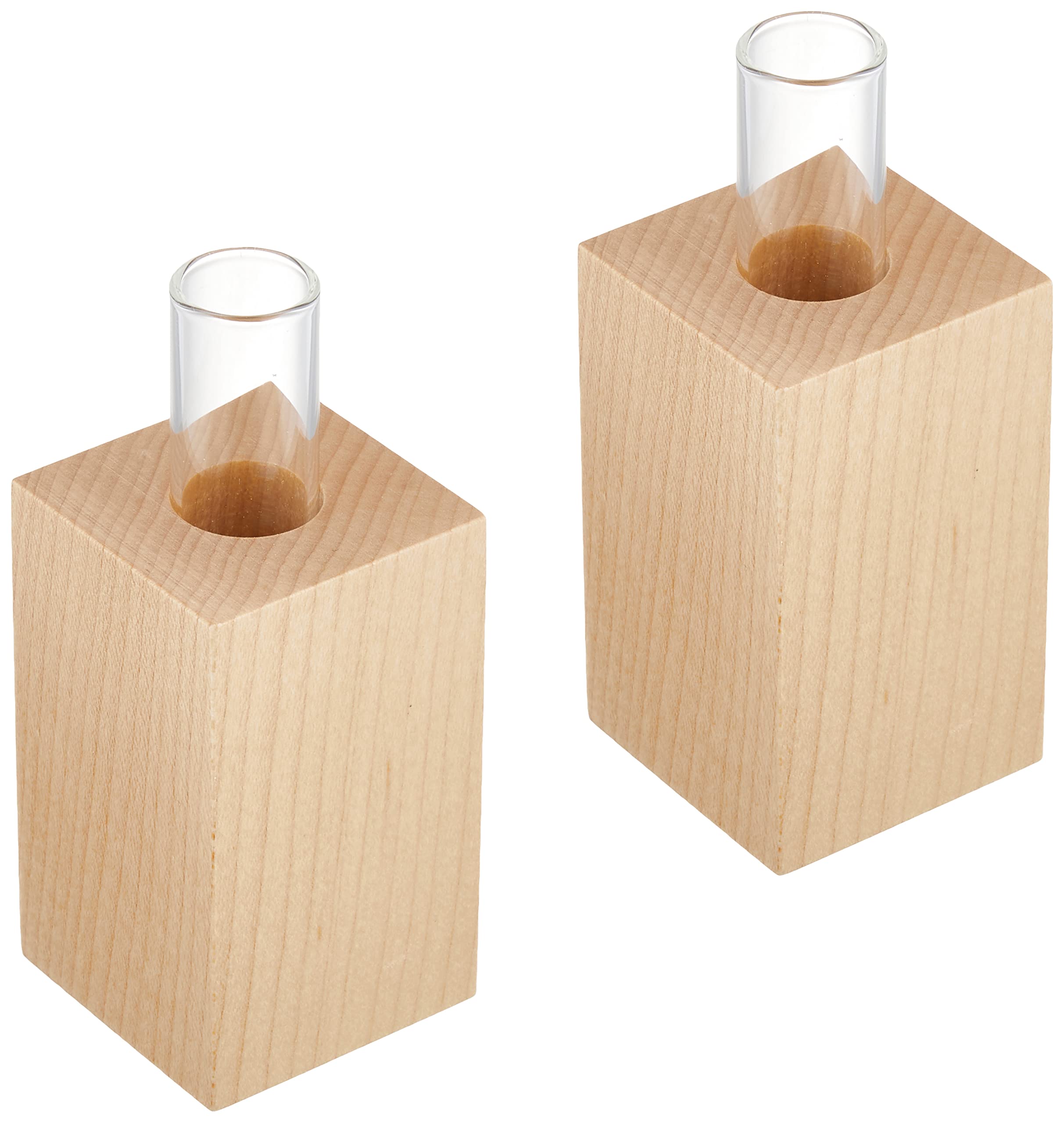 Kamidana no Sato Modern Shinto Ritual Maple Wood Sake Bottles Items (Pair)