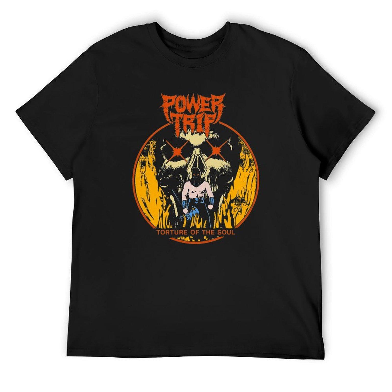 torture power soul T-Shirt anime shirt valentines boutique clothes aesthetic clothes mens t shirts pack 4XL
