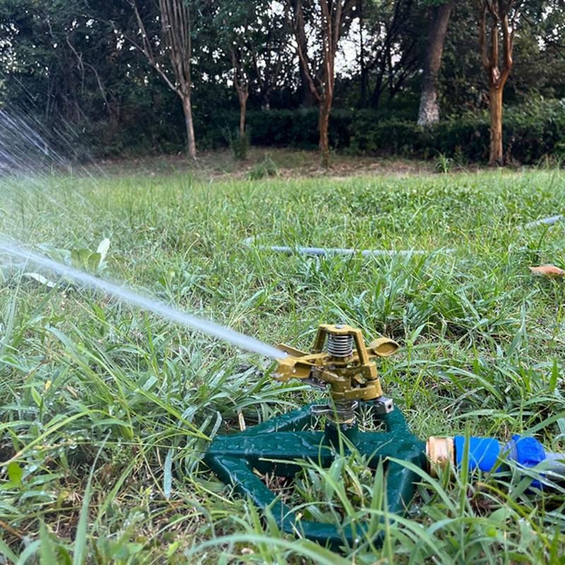 Automatischer Rotationsregner Hochleistungs-Metallregner für vollständige 360°-Wasserverteilung in Gärten und Rasenflächen
