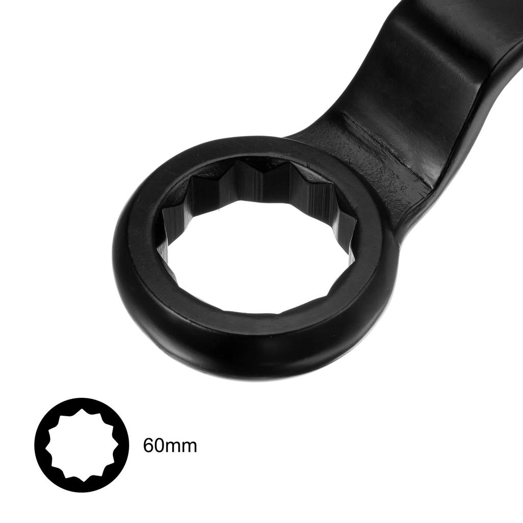 Uxcell 60mm Open End Wrench, High Tensile Steel, Single Head Wrench, Hand Tool