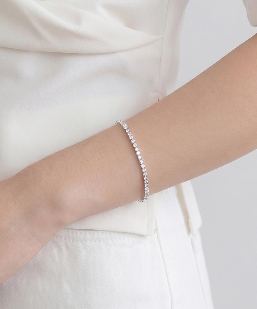 Dieuamour Essential Cubic Square Tennis Bracelet