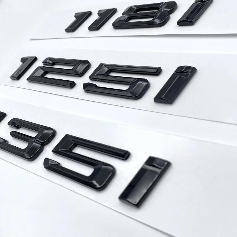 116i 118i 120i 125i 130i 135i Car Rear Boot Emblems Number Letter Badge for BMW 1 Series E81 E82 E87 E88 F20 F21 Glossy Black