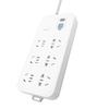 GN-705 6-Outlet Power Strip with Leakage Protection CN Plug (adapter Included)