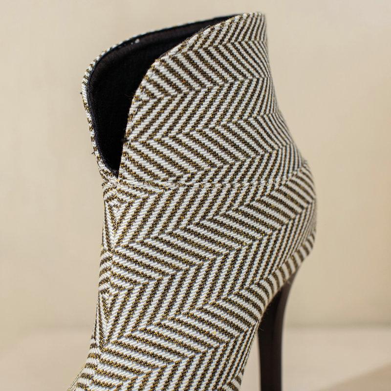 Sexy Ankle Boots For Women Pointed Toe Stiletto Shoes 2025 Autumn Winter Lady High Heels Large Size 48 Fashion Western Booties