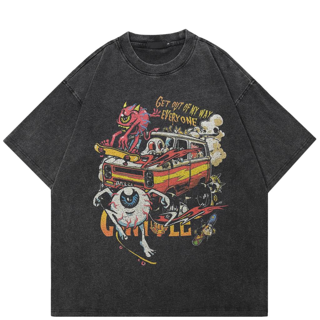 Streetwear Humorous Graphic Black T-Shirt Cotton Unisex Tops Tees Summer Short Sleeves T Shirt