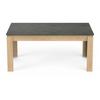 Table à manger seule AUSTIN - 6 personnes - Décor chêne Hamilton et Sidewalk - L179 x P 90 x H 77 cm - DEMEYERE