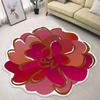 3D Blume Bereichsteppich Saugfähig Schnelltrocknend Unregelmäßig Plüsch Floral Fußmatte Waschbar Rutschfest Wohnzimmer Schlafzimmer Badezimmer Küche Dekoration Teppich