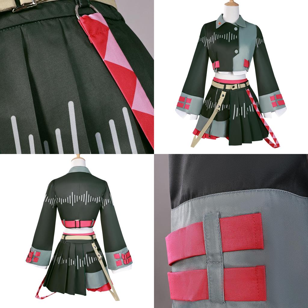 Game Character Cosplay Costume With Polyester Fabric For Anime Fans
