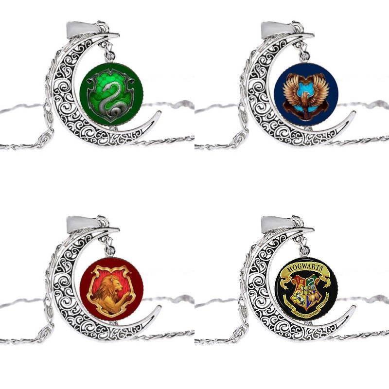 Harry Potter Retro Timeturner Necklace With Moonstone Pendant For Fans Special Characters Included