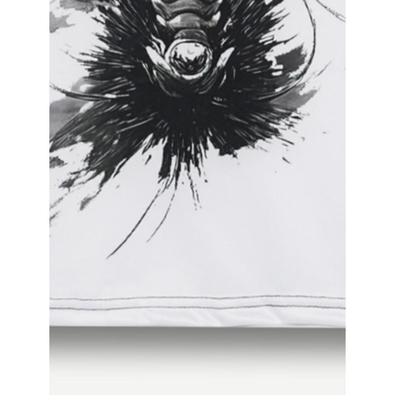 2025New Chinese Elements Chinese Dragon Print Men Street Fashion Wear Round Neck Short Sleeve T-shirt Casual Wear Top Size S-3XL