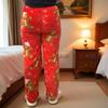 Halloween Women's Fleece-Lined Flannel Pajama Pants for Autumn/Winter – Warm & Casual