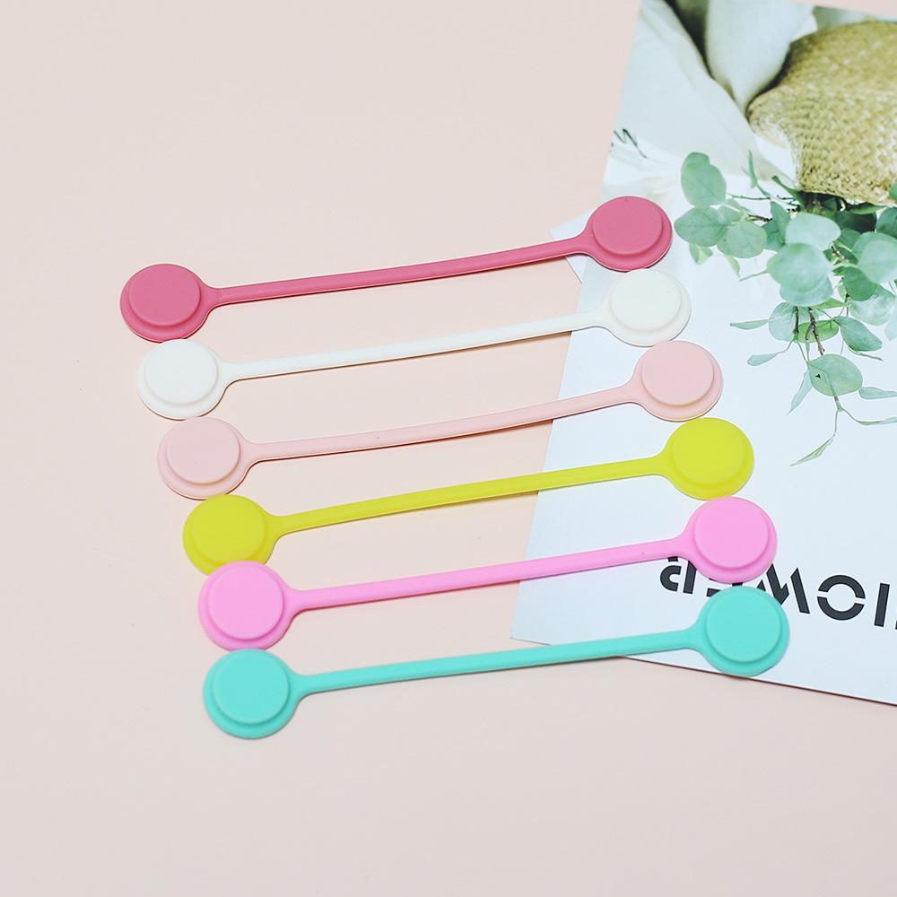 Silicone Cable Organizer: Simple, Solid Color for Desktop, Headphones, and Charging Cables