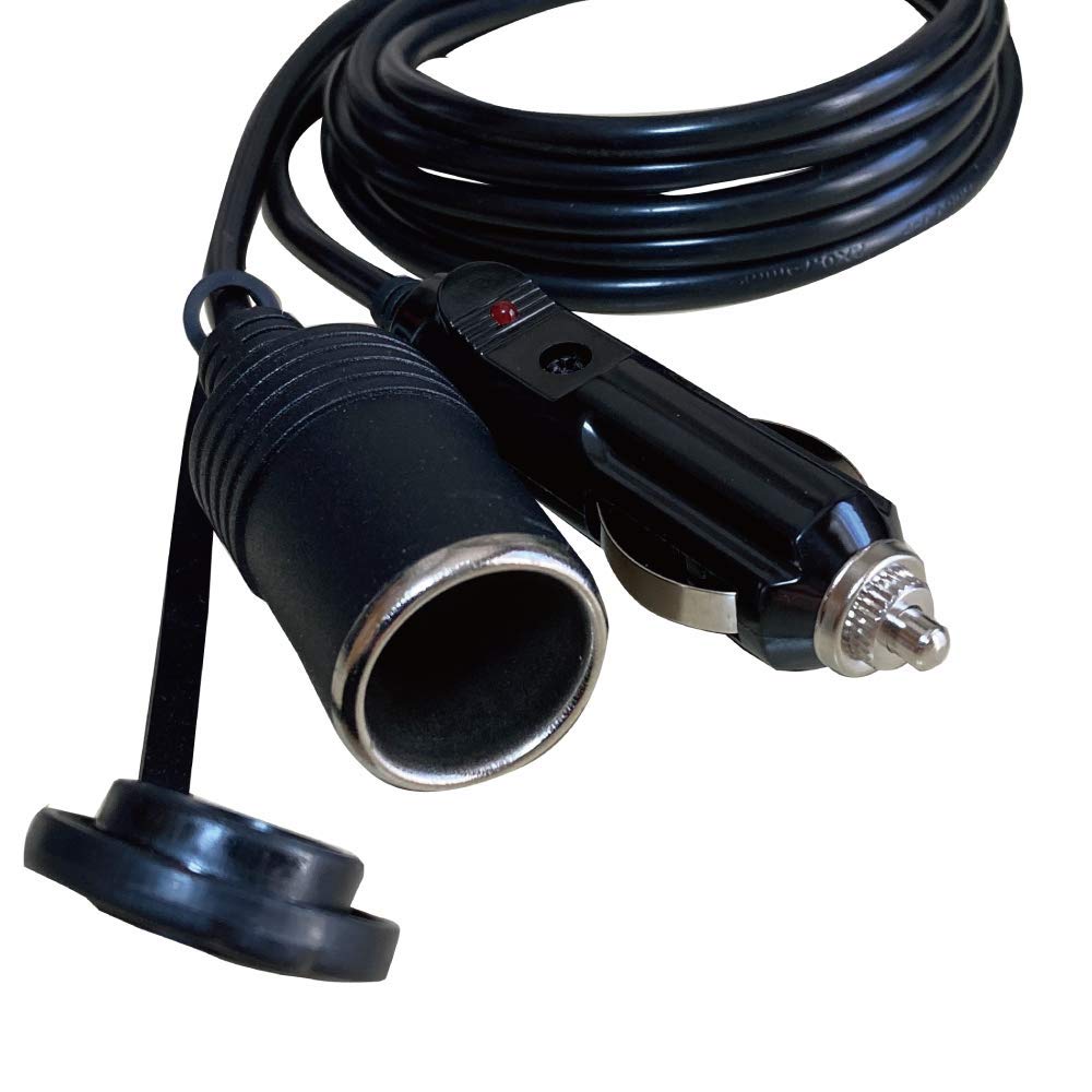 

Freell Cigarette Lighter Socket Extension Cable, DC Power Supply, /24V, For Cars, 9.8 ft 3 m