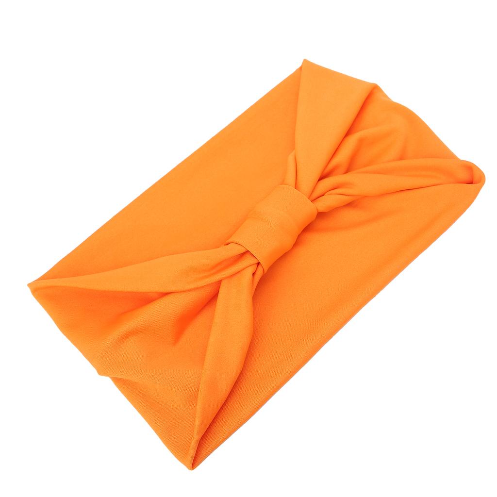 Cloth Cross Twist Hairband Knot NonSlip Stretchy Headband Women S Hair Band Accessories(Orange )