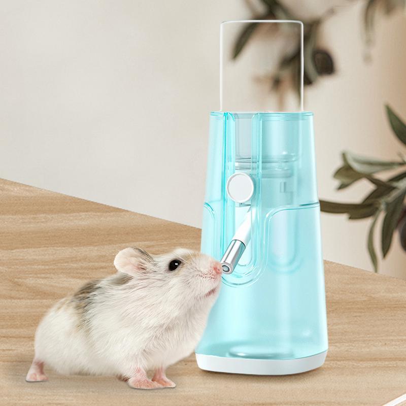 Hamster Water Bottle 120ml Small Animal Water Feeder Dispenser Leak-proof Small Pet Drinking Dispenser With Stable Base