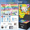 Dual-Tip Art Marker Set - 120 Colors, Hard Tip, Oil-Based for Students
