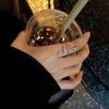 Women Ring Shiny Elegant Charming Dress Up All Match Snake Shape Rhinestone Ring