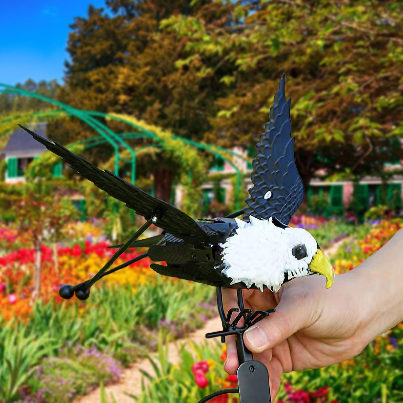 

Садовая качалка Ветряная скульптура Колышек Орла Реалистичное украшение Креативная фигурка Птица