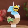 Ocean Beach Number Birthday Candle Cake Party Decoration Birthday 1st Birthday Handmade Candle 0-9