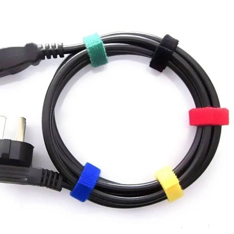 30/50/100Pcs Velcro , Power Cable And Data Cable Organizer, Reusable Binding Straps