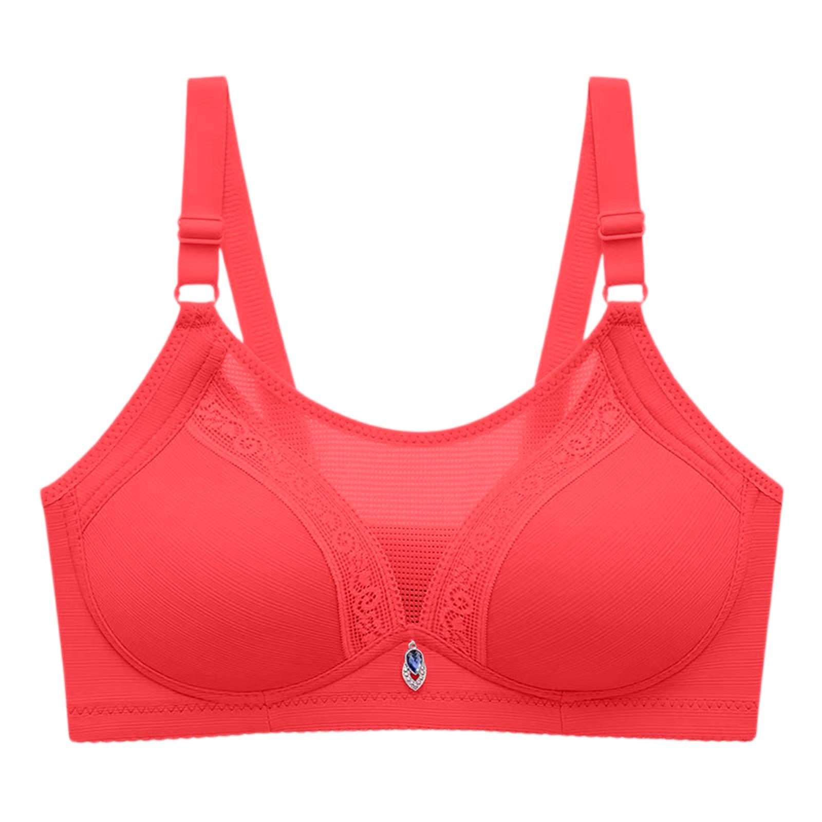 

Women s Bra Strapless, Gathered Without Steel Rims, Adjustable, Comfortable Full Cup Bra 44 червоний
